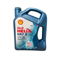 DẦU NHỚT ĐỘNG CƠ XE HƠI CAO CẤP SHELL HELIX HX7 X SN 5W-30 (4 LÍT)