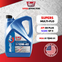Dầu nhớt động cơ xe hơi ô tô máy xăng SUPER S MULTI-FLO API SN Plus/GF-5 10W30 10W40 3.8L