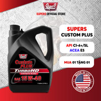 Dầu nhớt động cơ xe hơi ô-tô SUPER S CUSTOM PLUS TURBO HD API CI-4 PLUS/SL 15W-40 3.8L
