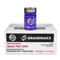 DẦU NHỚT ĐỘNG CƠ XE MÁY CC MAXXOIL_THÙNG 12 LON/1.3 LÍT_MAXX PRO 300V API SJN SAE 5W40_CÔNG NGHỆ USA