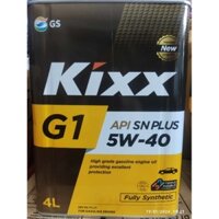 Dầu nhớt Kixx G1 SN Plus 5W-40- Fully synthetic- 4L