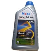 Dầu Nhớt Mobil Super Moto 10W40 1L/800ml - Dầu nhớt động cơ xe máy 4T tiêu chuẩn