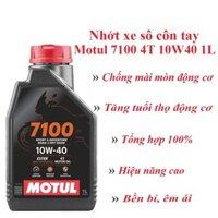 Dầu nhớt Motul 7100 10w40 100% tổng hợp gốc ESTER cho xe số và xe côn tay cao cấp dung tích 1 Lít