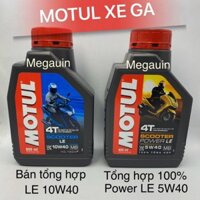 DẦU NHỚT MOTUL XE GA CHÍNH HÃNG LE 10W40 / POWER LE 5W40 100% TỔNG HỢP