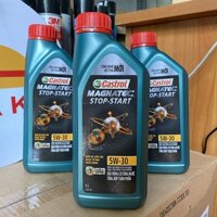 Dầu nhớt ô tô 5W30 Castrol Magnatec chai 1l: nhớt ô tô Castrol tổng hợp toàn phần cho máy xăng, dầu diesel và xe hybrid