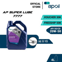 Dầu nhớt ô tô AP OIL - AP Super Lube 7777 SG/CD 20W-50 - Dung tích 4L