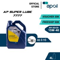 Dầu nhớt ô tô AP Super Lube 7777 SG/CD 15W-40 - AP OIL - Dung tích 4L