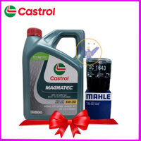 Dầu nhớt ô tô TỔNG HỢP Castrol Magnatec 5W-30 API SP+ Lọc nhớt Mitsubishi Xpander-mahle OC1643