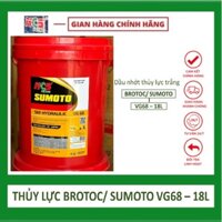 DẦU NHỚT THỦY LỰC SUMOTO SM HYDRAULIC VG68 (NHỚT TRẮNG) XÔ 18L