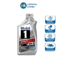 Dầu nhớt tổng hợp Mobil 1 Racing 4T 10W40 946ml - Xe máy, mô tô PKL