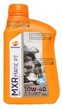 Dầu nhớt tổng hợp tay ga Repsol MXR Matic PT 10w40 800ml ( 0.8L )