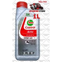 Dầu nhớt tổng hợp xe số Castrol Activ 20W40 1000ml ( 1L ) - Thế Hệ Mới , [ Vn_Racing_Store ]