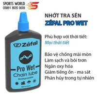 Dầu nhớt tra sên xe đạp ZEFAL PRO WET 120ml (Cho mọi thời tiết)