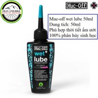 Dầu nhớt tra sên xích líp xe đạp MUC-OFF WET LUBE 50ml