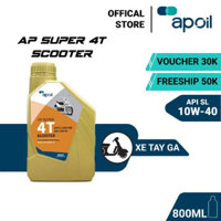 Dầu nhớt xe ga AP OIL - AP Super 4T Scooter - SL 10W-40 - Dung tích 0.8L/1L