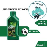 Dầu nhớt xe ga Saigon Petro - SP Green Power Scooter Plus 10W40, API SN, Dầu tổng hợp 100%
