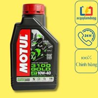 DẦU NHỚT XE MÁY Motul 3100 Gold 10W40  dùng cho xe số, xe côn tay, mô tô PKL, xe Exciter, Winner X, S