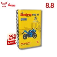 Dầu nhớt xe máy Singtrea 660 SPORT 4T 10W-40 SNMA2 1L dành cho xe tay côn, phân khối lớn