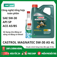 Dầu Nhớt Xe Ô Tô Castrol Magnatec A5 5W30 API SP ACEA A5/B5 4L [Công Nghệ Tổng Hợp Toàn Phần] - Chính Hãng