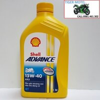 Dầu nhớt xe số 0.8-1L Shell Advance AX5 4T 15W40