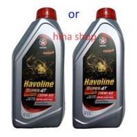 Dầu nhớt xe số 1L 15W40, 20W50 Caltex Havoline 4T