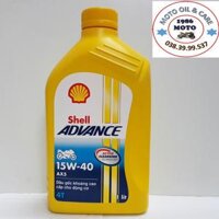 Dầu Nhớt Xe Số 1L Dành cho Shell Advance AX5 4T 15W40 - Nhớt Xe Máy - 800ML