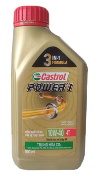 Dầu nhớt xe số Castrol Power 1 4T 10W-40, 800ml