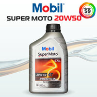 DẦU NHỚT XE SỐ MOBIL SUPER MOTO 20W50 - chai 1L