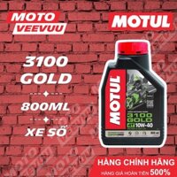 Dầu nhớt xe số Motul 3100 GOLD 4T 10W40 SM/SL MA2 800ml Bán tổng hợp