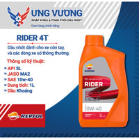 Dầu Nhớt Xe Số Repsol Rider 4T 10w40 800ml/1L