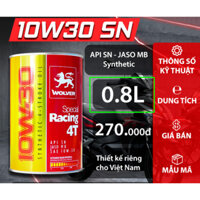 Dầu nhớt xe tay ga cao cấp Wolver 4T Special Racing 10W-30 SN 0.8L (Synthetic) - Nhập 100% từ Đức