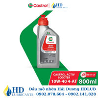 Dầu nhớt xe tay ga Castrol ACTIV SCOOTER 10W-40 4-AT Chai 0.8L