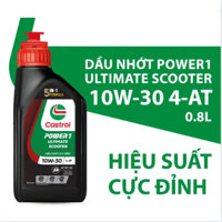 Dầu nhớt xe tay ga Castrol POWER1 ULTIMATE SCOOTER 10W-30 0.8L