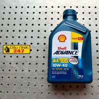 Dầu nhớt xe tay ga Shell Advance Scooter Ax7 10w40 800ml