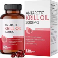 Dầu nhuyễn thể Bronson Antarctic Krill Oil 2000 mg 120 viên USA-Đại lý mua hàng toàn cầu Dingd