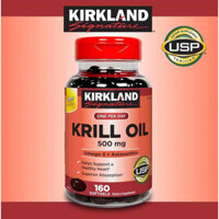 Dầu nhuyễn thể (dầu tôm) Kirkland Signature Krill Oil 500mg 160 viên