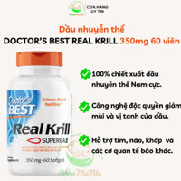 Dầu nhuyễn thể Doctors Best Real Krill oil 350mg 60 viên.