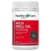 Dầu nhuyễn thể Healthy Care Wild Krill Oil 1000mg 60 viên của Úc