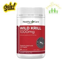 Dầu nhuyễn thể Healthy Care Wild Krill Oil 1000mg 60 viên của Úc