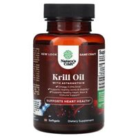 Dầu nhuyễn thể Krill Oil with Astaxanthin 500mg Nature’s Craft