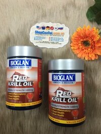 Dầu Nhuyễn Thể Liều Cao - Bioglan Red Krill Oil 1000mg 60 Viên