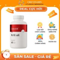 Dầu Nhuyễn Thể Ostrovit Krill Oil Omega 3 + Astaxanthin + Phospholipids 60 Softgels - Hỗ Trợ Tim Mạch, Não Bộ