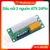 Đầu nối 2 nguồn ATX 24Pin với nhau, dùng cho máy tính PC, lắp đặt thêm nhiều Card VGA nguồn phụ 8pin 6pin vào máy tính