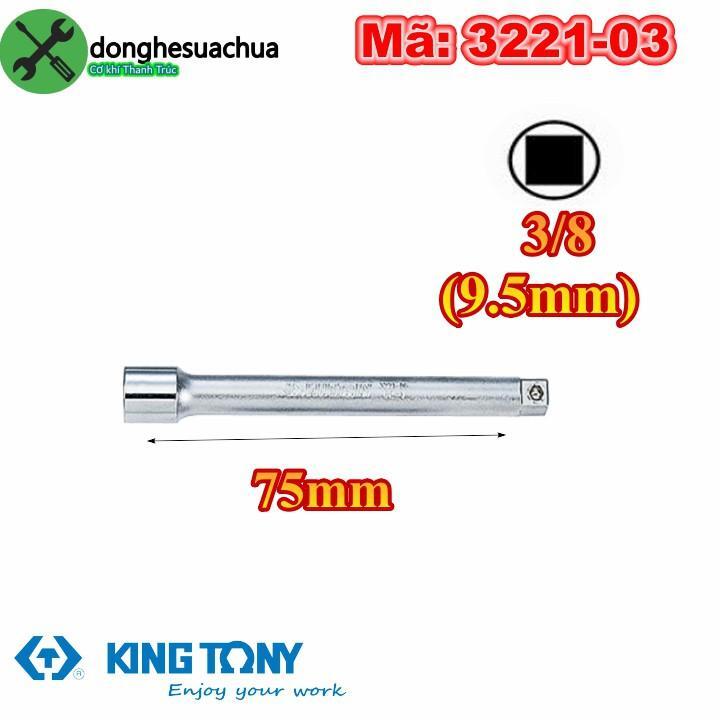 Đầu nối 3/8 x 3 inch Kingtony 3221-03