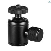 Đầu Nối Chân Máy Ảnh tripod mini Bằng Hợp Kim Nhôm Với Ốc Vít 1 / 4 inch Và Lỗ Vít 3 / 8 inch Màu Đen Cho Điện Thoại / Máy Ảnh / Đèn led came-9.13