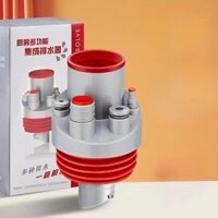 Đầu nối cống bồn rửa Nhà bếp chống mùi Máy rửa chén Drainpipe Đầu nối đa cổng Máy giặt Drainpipe Đầu nối bộ lọc bồn rửa đầu nối ống thoát nước lắp