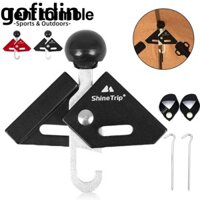 Đầu nối cột lều góc GOFIDIN, Phụ kiện lều Lều có thể điều chỉnh Đầu nối hỗ trợ hàng đầu, Hợp kim nhôm chống trượt Lều kim tự tháp hình tròn Thimbles