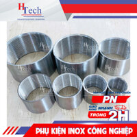 Đầu Nối Dạng Ống Hàn 2 Đầu Ren Trong Inox 304-DN80