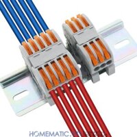 Đầu nối dây điện gắn thanh ray tủ điện 2 dây chia 3-5 cổng KV35