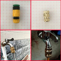 Đầu nối đồng cho ống nước gia đình 4/6 inch, phụ kiện máy rửa xe áp lực cao mềm, ống nước vào, đầu phun súng nước nhựa, đầu nối nhanh